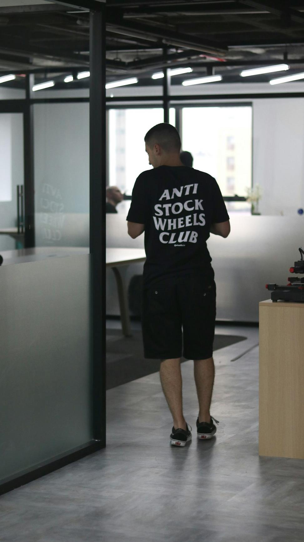 Modern tech startup workspace